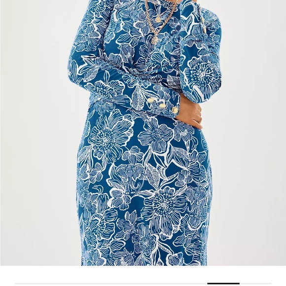 Lilly Pulitzer pink and white maxi dress worn once - Picture 8 of 11